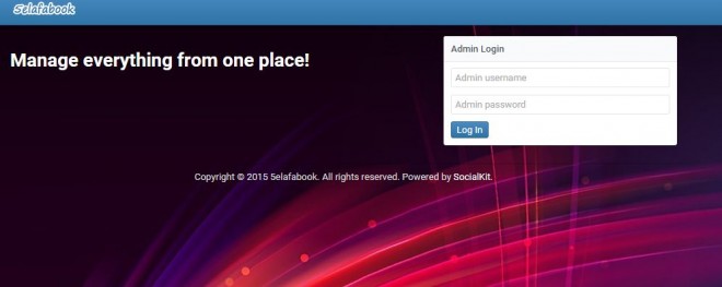 5elafabook-admin-login-page