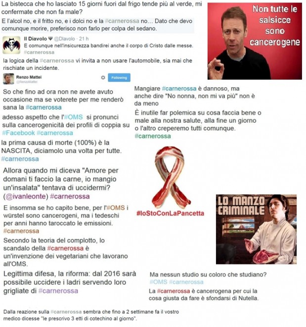 tweet carne rossa