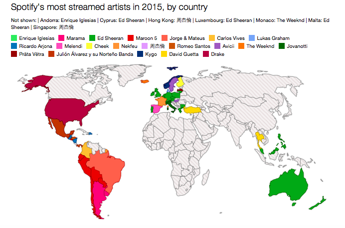 Mappa Spotify